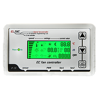 EC LCD-Lüftungsregler (2 Lüfter) RJ45