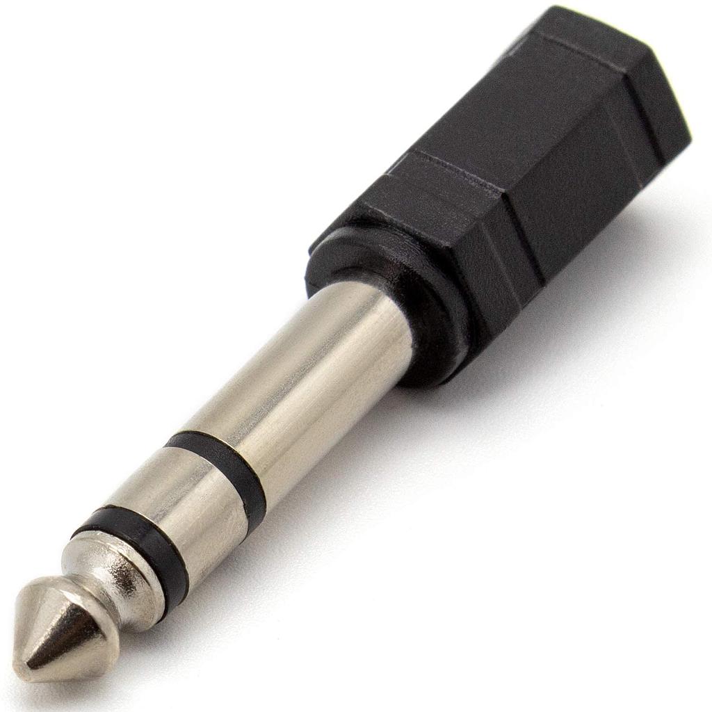 Stereo-jack 6.3mm macho a 3.5mm hembra