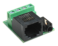 EC fan adapter Terminal/RJ45/Stereo-jack 3.5mm