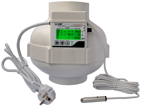 EC-Ventilator 125mm LCD-Display 800m³/h