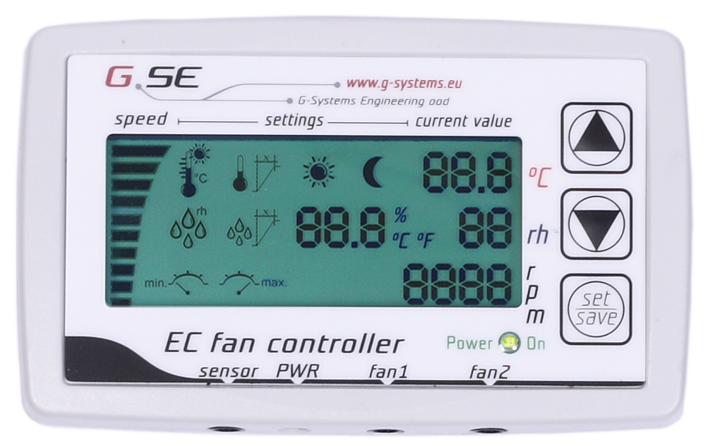 EC LCD fan controller (2fan) Stereo-Jack 3.5mm