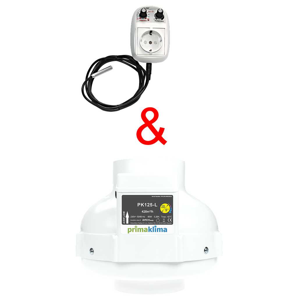 GSE 5A Temperaturecontroller with Primaklima PK125-L