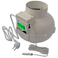 EC fan 125mm LCD-display 800m³/h