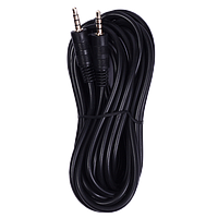 Kabel 2x Stereo-jack 3.5mm 4polig schwarz