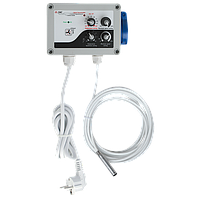 Temp. hysteresis min. max. controller