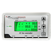 Contrôleur LCD de ventilateurs EC (2 ventilateurs) RJ45